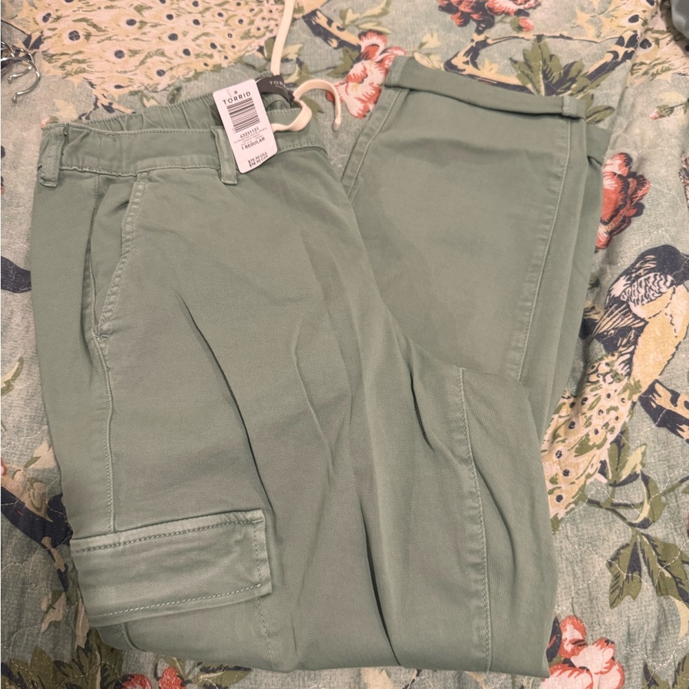 Torrid Sage Green Cargo Pants